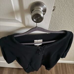 Classic Black Cotton Hoodie